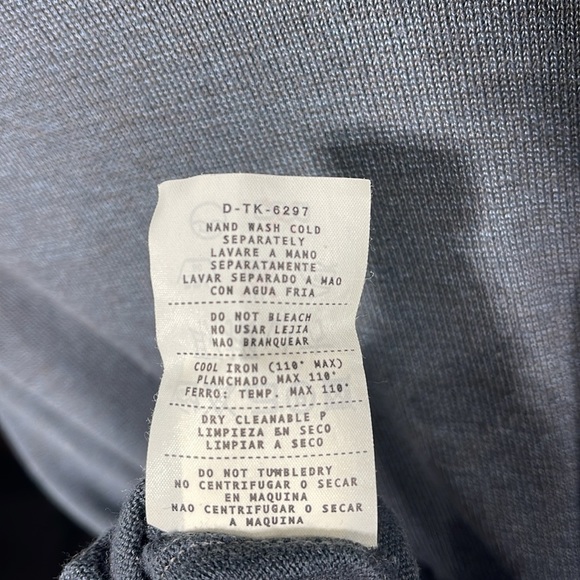 ermenegildo zegna blue long sleeve shirt made in Italy size medium - Picture 9 of 9